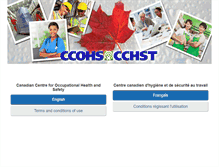 Tablet Screenshot of ccohs-cchst.ca